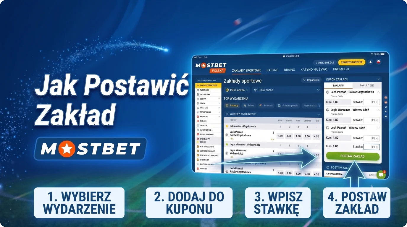 Jak obstawiać zakłady sportowe na stronie Mostbet w Polsce