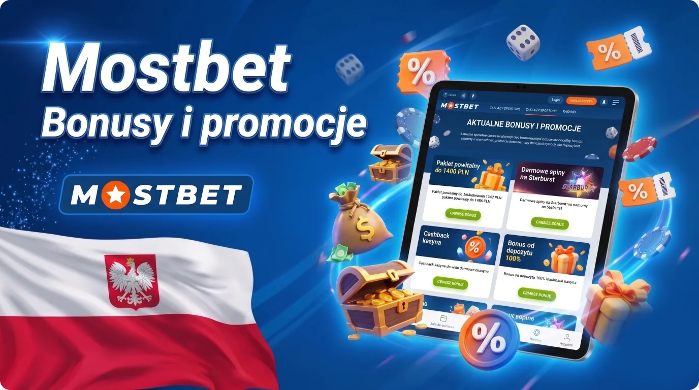 Oferty bonusowe dla graczy Mostbet w Polsce