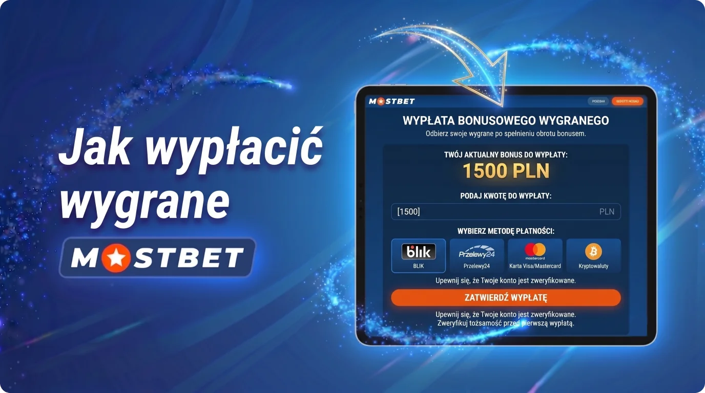 Jak wypłacić wygrane z bonusu na stronie Mostbet w Polsce