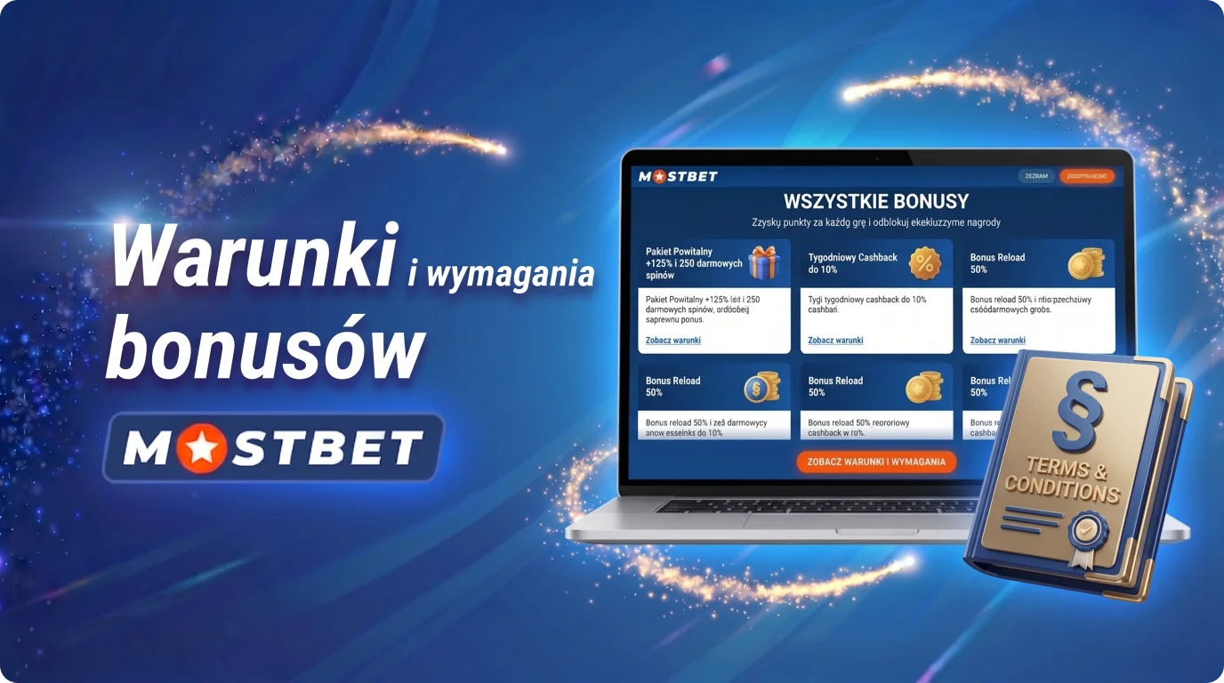 Warunki bonusów na stronie Mostbet w Polsce